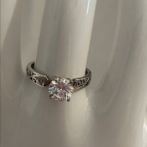 Engagement CZ Sterling Silver Ring